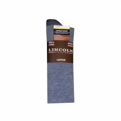 Lincoln Outfitters Men's Cupron Copper Ultra-Dri Crew Sock Grey - L72305-G - Socks