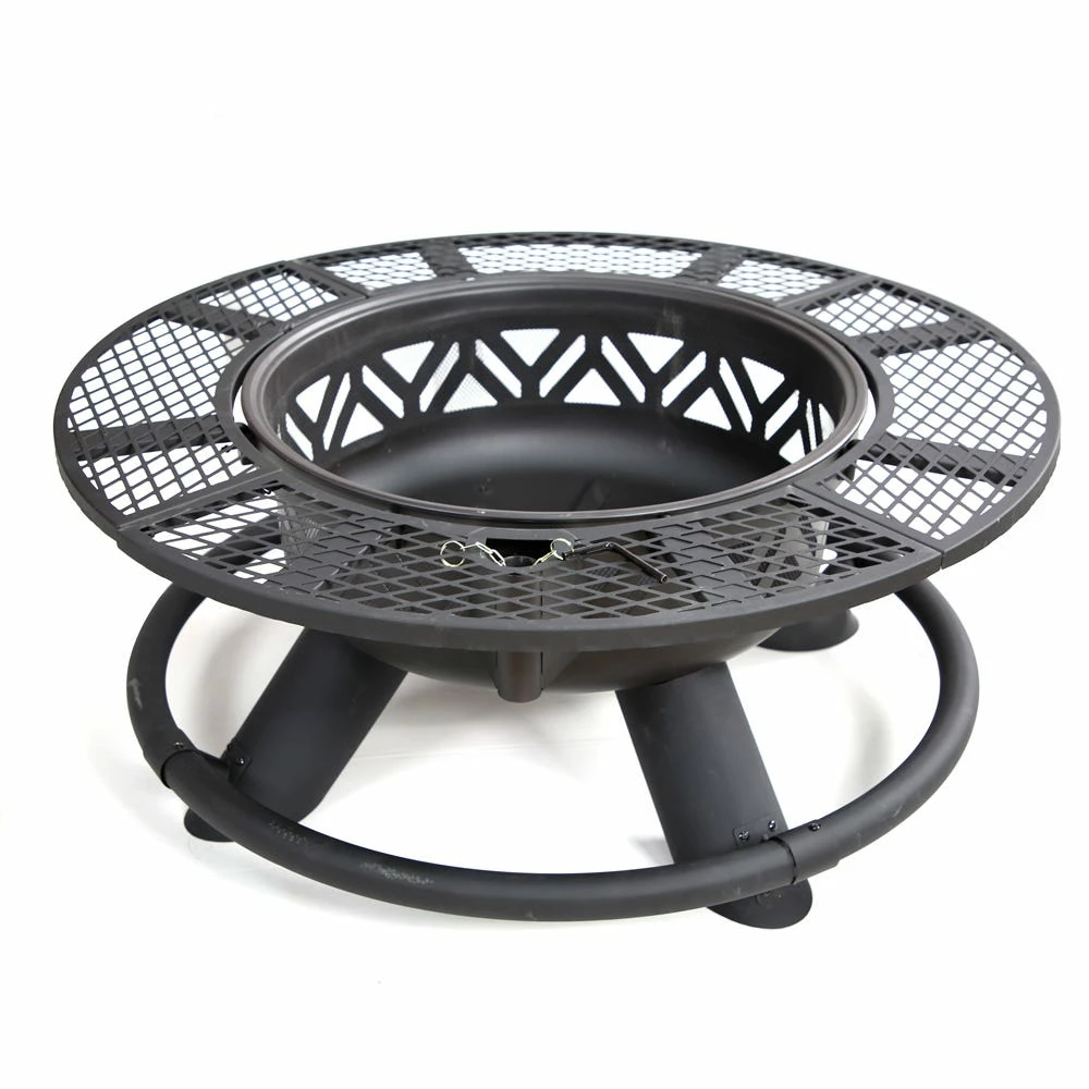 Lincoln Outfitters Steel Fire Pit with BBQ Grate - 90-165-0204 - Fire Pits & Heaters - Image 9