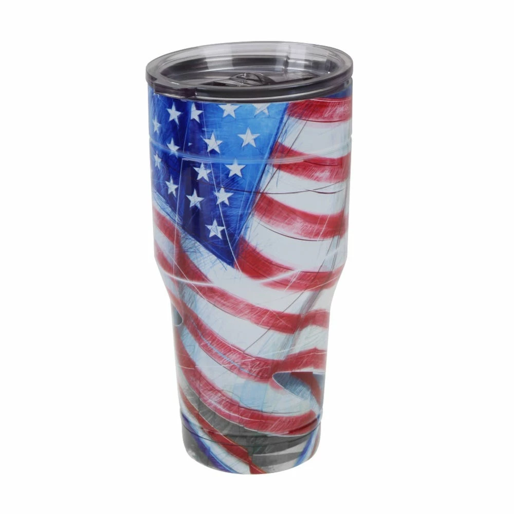 Lincoln Outfitters 30 Oz Stainless Tumbler USA Flag 88-086-0204 - Tumblers - Image 5