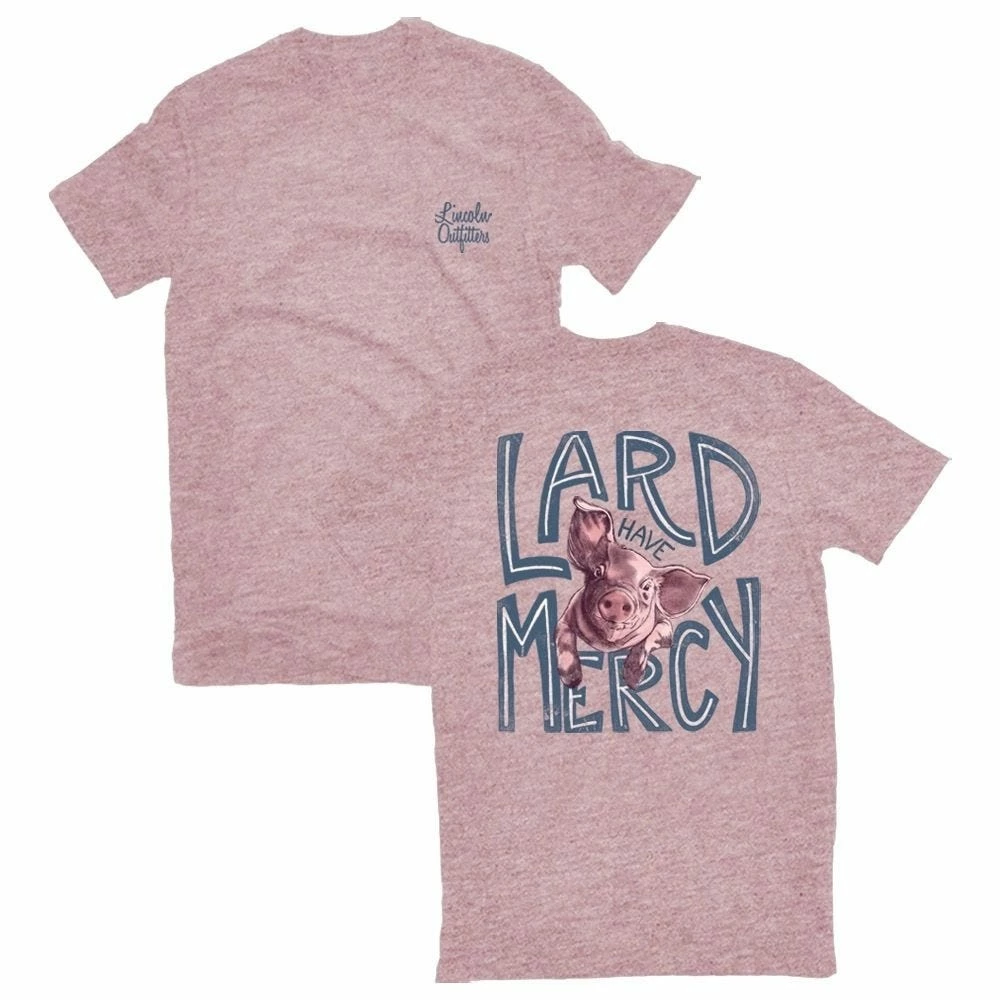 Lincoln Outfitters Ladies Lard Have Mercy Short Sleeve T-Shirt - LO-L212PKHTR - T-Shirts