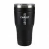 Lincoln Outfitters "All Things Through Christ" 30 oz. Religious Tumbler, Black - 89-633-0204 - Tumblers