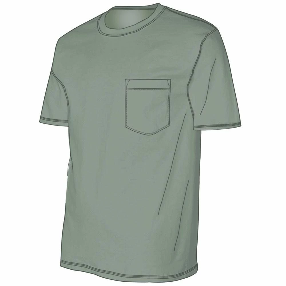 Lincoln Outfitters Men's Heavyweight Pocket T-Shirt - LOPK-01-SAGE