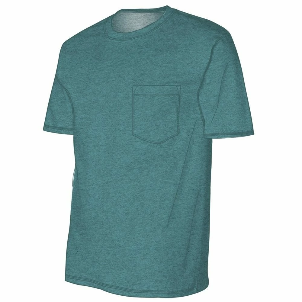 Lincoln Outfitters Men's Heavyweight Pocket T-Shirt - LOPK-01-TEAL - T-Shirts