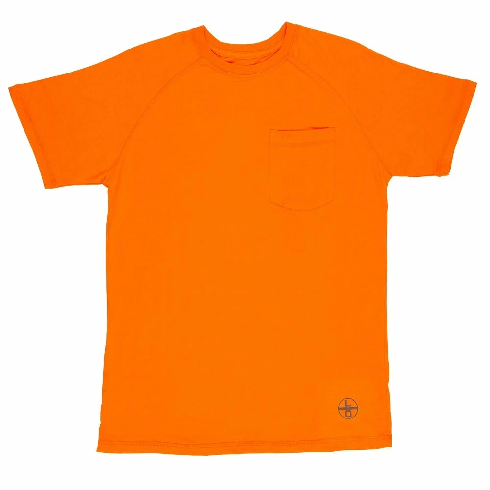 Lincoln Outfitter's Men's Short Sleeve Performance Tee Orange - RK2ORG - T-Shirts
