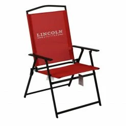 Lincoln Outfitters XL Sling Folding Chair, Oxy Fire - 89-274-0204 - Camp Furniture