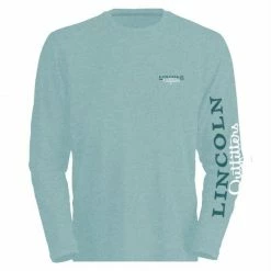 Lincoln Outfitters Ladie's Long Sleeve Logo Shirt, Aquifer Light Heather - LO-LLS708-ALB - Long Sleeve Shirts Women's