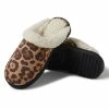 Lincoln Outfitters Women's Printed Scuff with Cuff, Leopard - 60984 - Women's Slippers