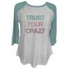Lincoln Outfitters Ladies Long Sleeve Trust Your Crazy Aquifer T-Shirt - LO-LFW-06 - Long Sleeve Shirts Women's