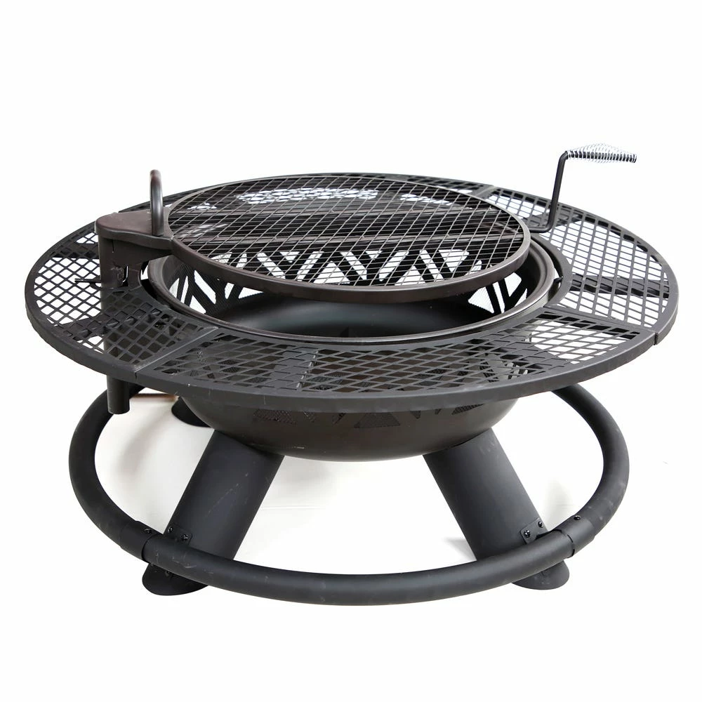 Lincoln Outfitters Steel Fire Pit with BBQ Grate - 90-165-0204 - Fire Pits & Heaters - Image 5