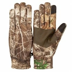 Lincoln Outfitters Men’s Light Weight Knit Jersey Shooters Glove Real Tree Edge 1412-EDG - Hunting Apparel