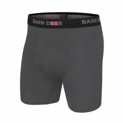 Barn Door by Lincoln Outfitters Crew Cab Cotton Boxers Charcoal - XLO9787-015 - Boxer Briefs