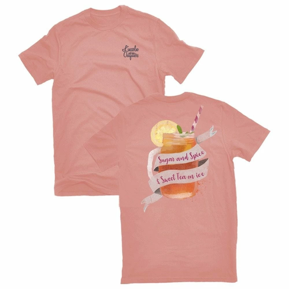 Lincoln Outfitters Ladies Sweet Tea on Ice Short Sleeve T-Shirt - LO-L211 - T-Shirts